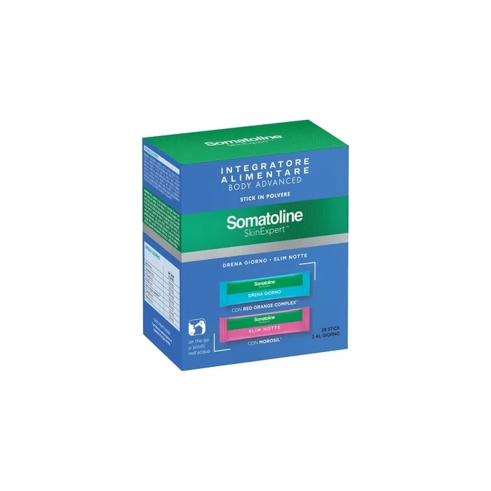 Somatoline Skin Expert Body Advanced Stick Drena Giorno Stick Slim Notte Sachet Scrub 70g
