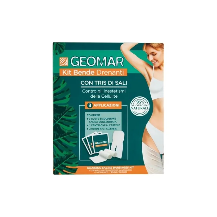 Draining Bandages Kit Against Cellulite Inesthetism with Tris of Salts