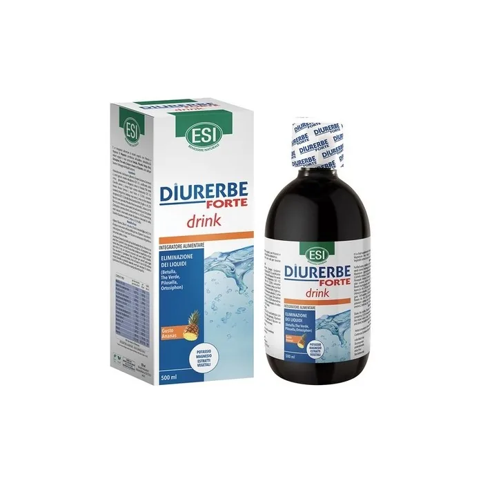 ESI Diurerbe Forte Natural Diuretic Supplement with Pineapple Flavor 500ml