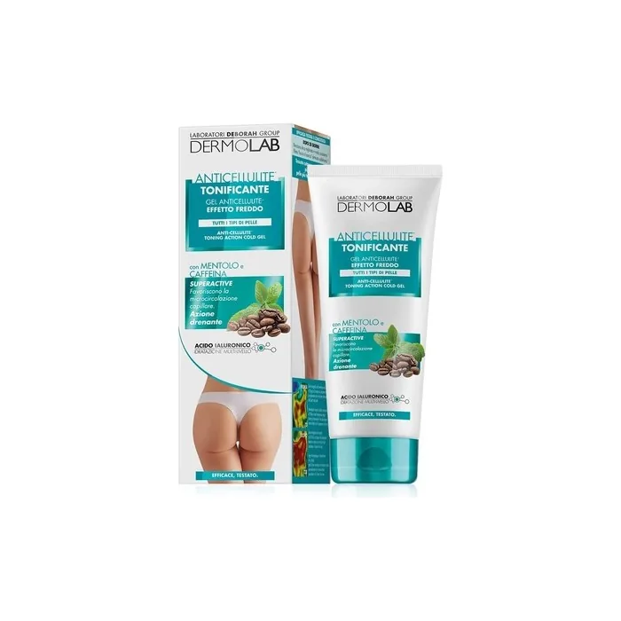 Dermolab Anticellulite Toning Cold Effect Body Gel with Menthol and Caffeine 200ml