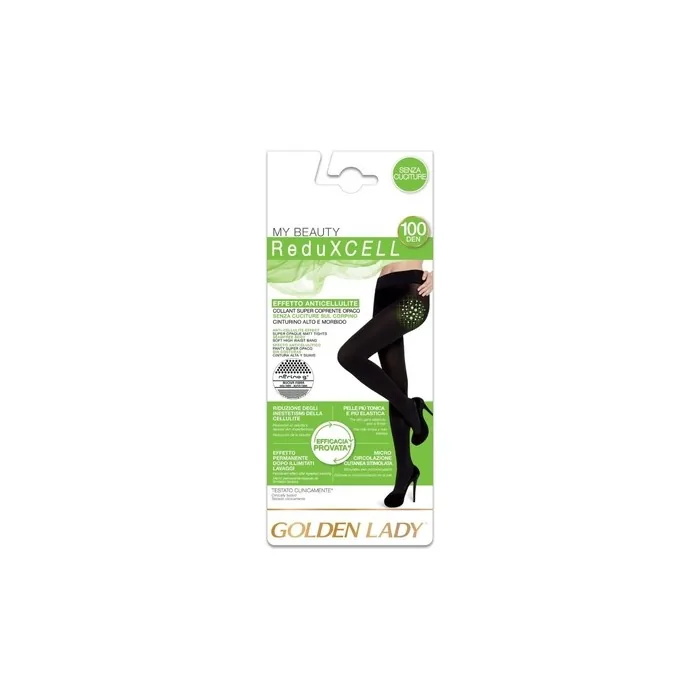 Golden Lady Reduxcell 100DEN Microfiber Tights Size 4L Black