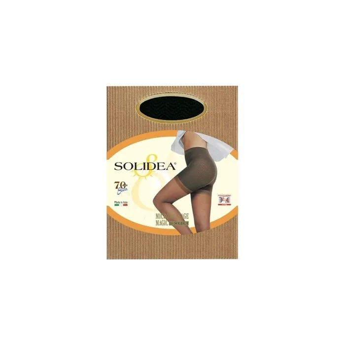 Solidea Magic 70 DEN Anti-Cellulite Tights for Microcirculation Black Size 4/XL