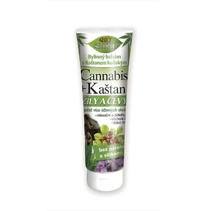 BIONE Herbal Hemp Balm with Horse Chestnut Against Varicose Veins 200ml