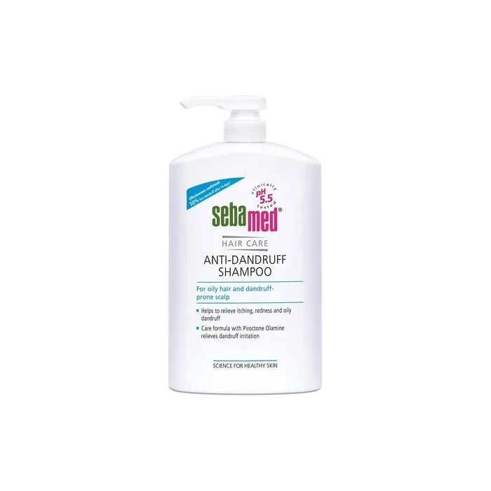 Sebamed Anti-Dandruff Shampoo 1L Pump Bottle - Reduces Dandruff and Relieves