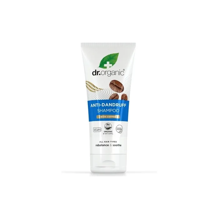 Dr Organic Coffee Anti-Dandruff Shampoo for Healthy Scalp - Unisex