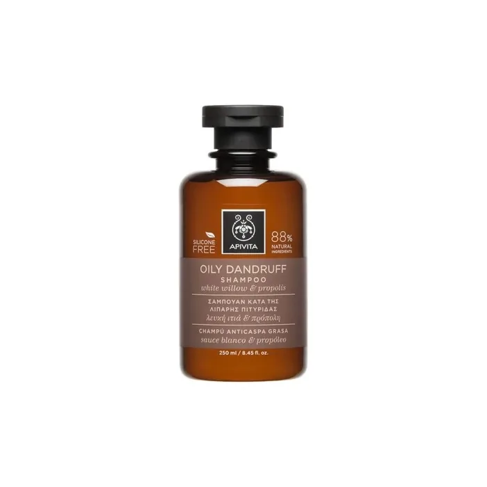 Apivita Oily Dandruff Shampoo With White Willow And Propolis 250ml