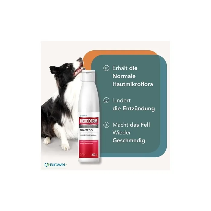 Hexoderm 200ml Dermatological Shampoo with Chlorhexidine and Ketoconazole