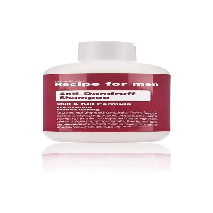 Recipe For Men Anti Dandruff Shampoo Reduces Visible Dandruff and Soothes Irritated Scalp 250ML