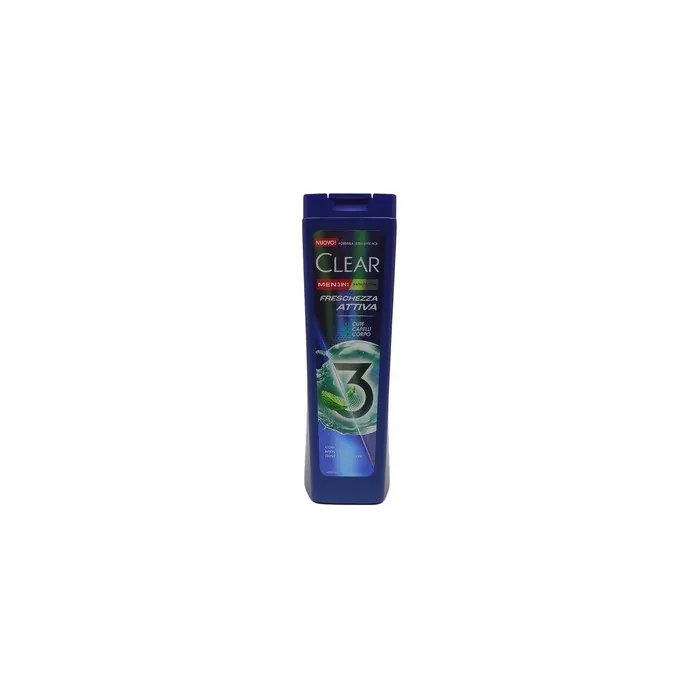 Clear Men 3 In 1 Anti-Dandruff Shampoo Active Freshness 225 Ml