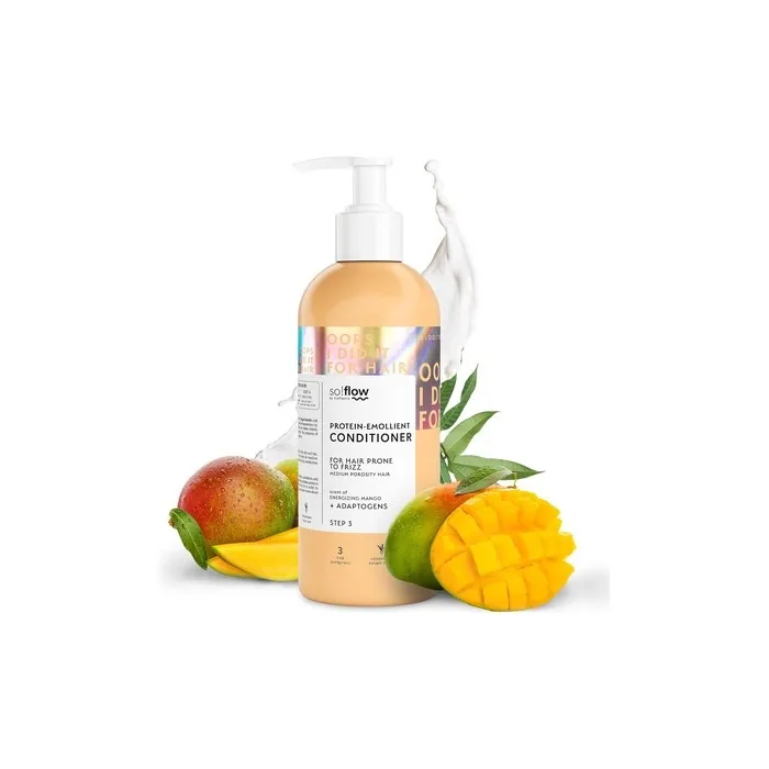 So!Flow Ultimate Anti-Frizz Conditioner Enriched with Nourishing Oils and Effective Plant Extracts Customized for Medium Porosity Hair Seeking Frizz-Free Shine
