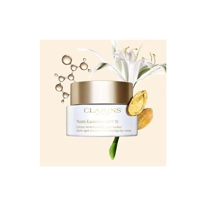 Clarins Nutri-Lumiere Spf 15 - Revitalizing Day Cream For The Face With Pigment Spots Spf 15