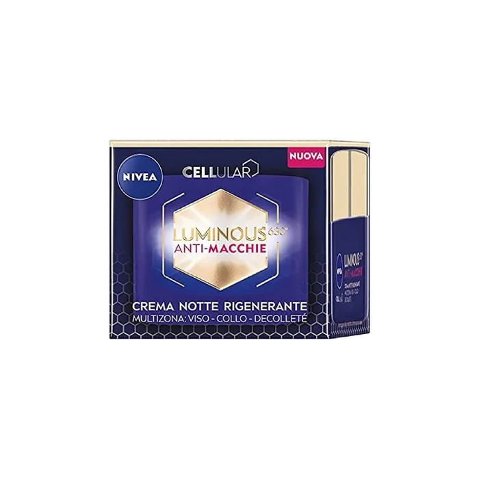 NIVEA Cellular Luminous630 Anti-Spot Regenerating Night Cream 50ml with Hyaluronic Acid and Luminous630 for Even Skin