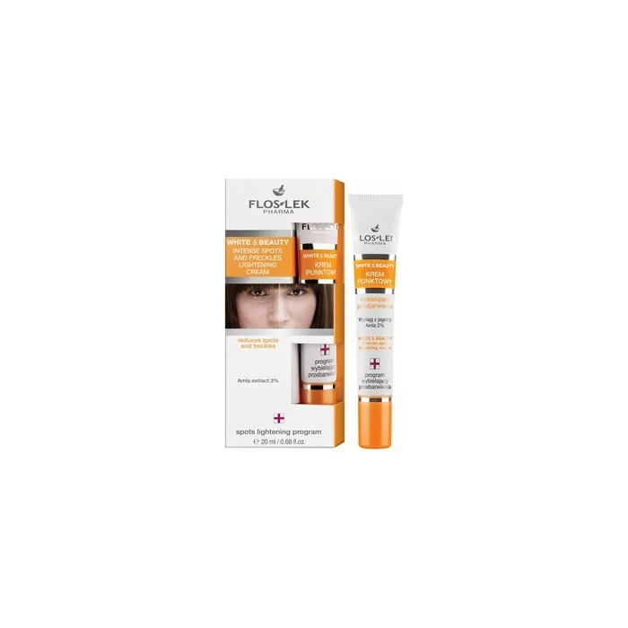 Floslek Pharma White & Beauty Intense Spots & Freckles Lightening Cream - 20ml