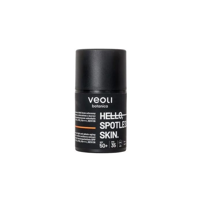 Veoli Botanica Hello Spotless Skin Broad Spectrum Lightweight Protective Cream Spf50 With 1 White Mulberry Extract