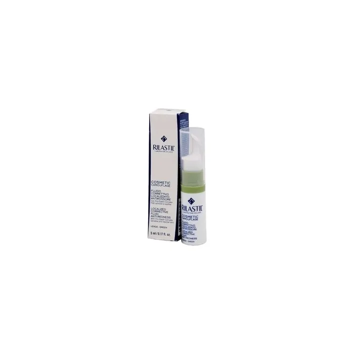 Rilastil Cosmetic Camouflage Localized Corrective Fluid Antiredness 5 Ml Green Color