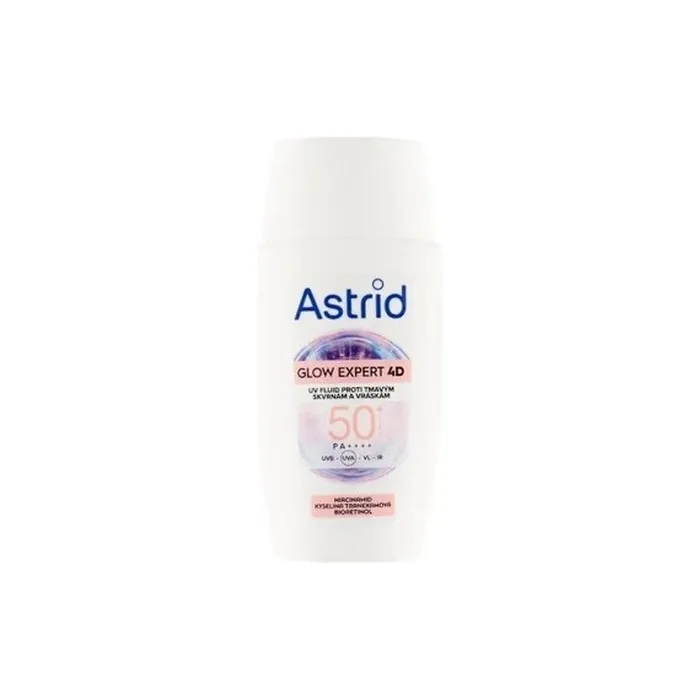 Astrid Glow Expert 4d Spf 50 Facial Fluid Against Dark Spots And Wrinkles