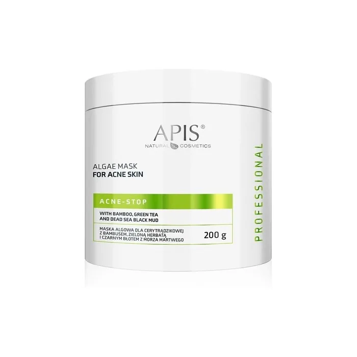 Apis Professional Acne Stop Algae Mask with Bamboo, Green Tea, and Dead Sea Minerals