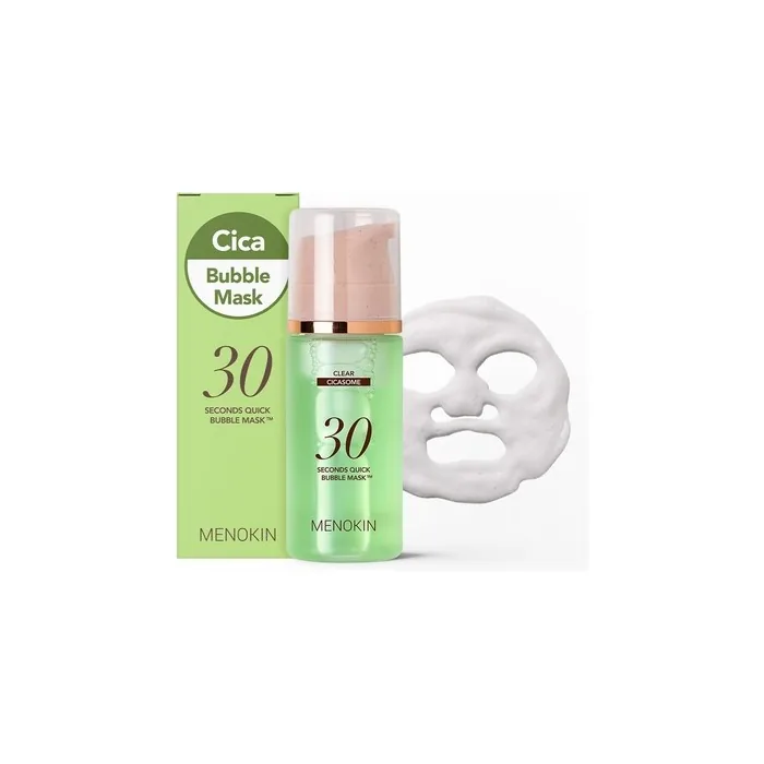 Menokin 30 Seconds Quick Bubble Mask Clear Cica in Microbubbles