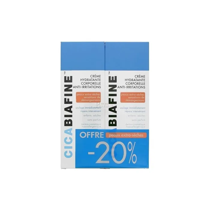 Cicabiafine Anti-Irritations Moisturising Cream 200ml - Pack of 2