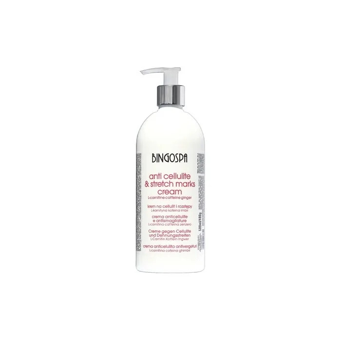 Bingo Spa Anti-Cellulite And Stretch Mark Cream With L-Carnitine, Caffeine, And Ginger 500ml