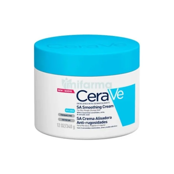 Cerave - Sa Smoothing Cream - Body Cream - Dry And Rough Skin - 340 G