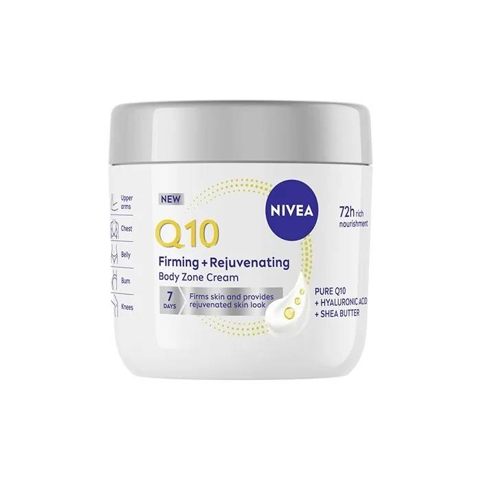 Nivea Firming And Rejuvenating Body Zone Cream Q10 400 Ml