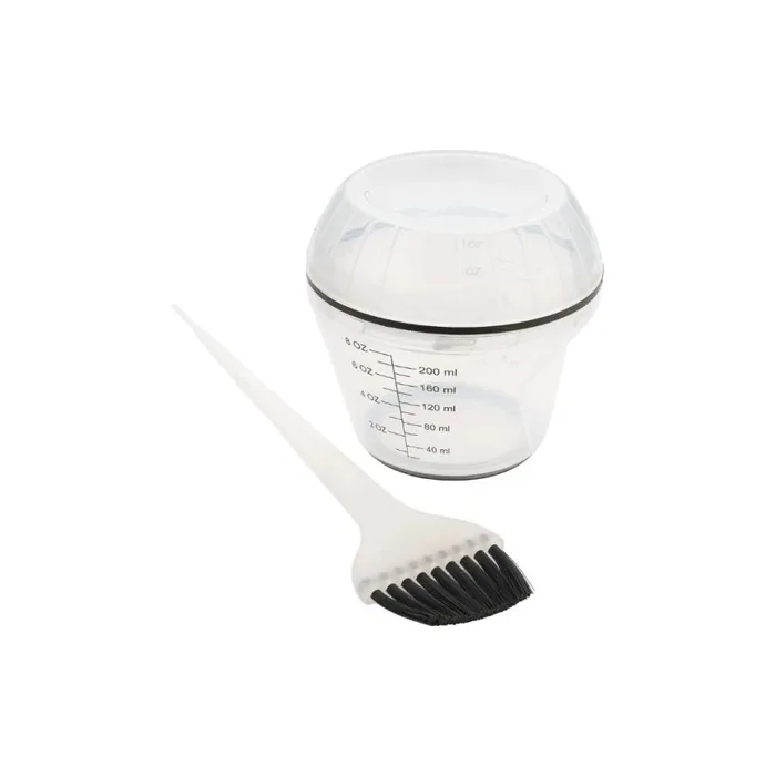 Sibel Bol Shaker 200ml and Jet Set Applicator Brush - White