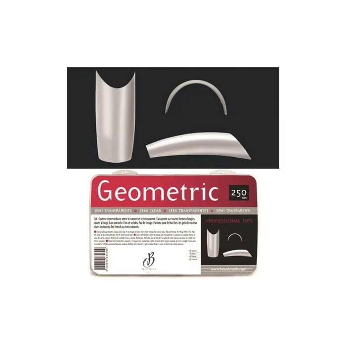 Beautynails Bna Geometric Semi-Transparent Tips X250