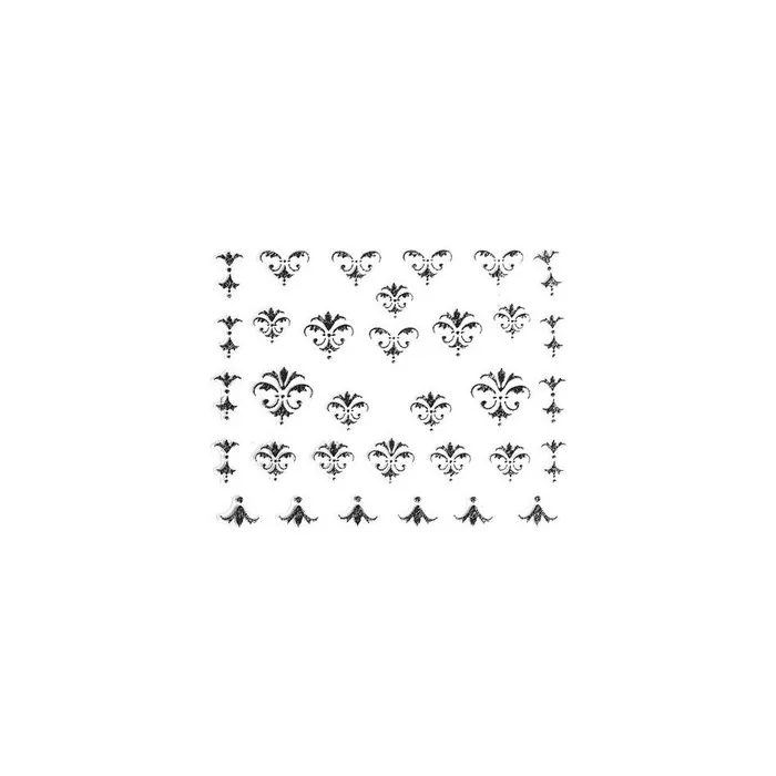 Beautynails Bna Baroque Precious Stone Ornament Silver