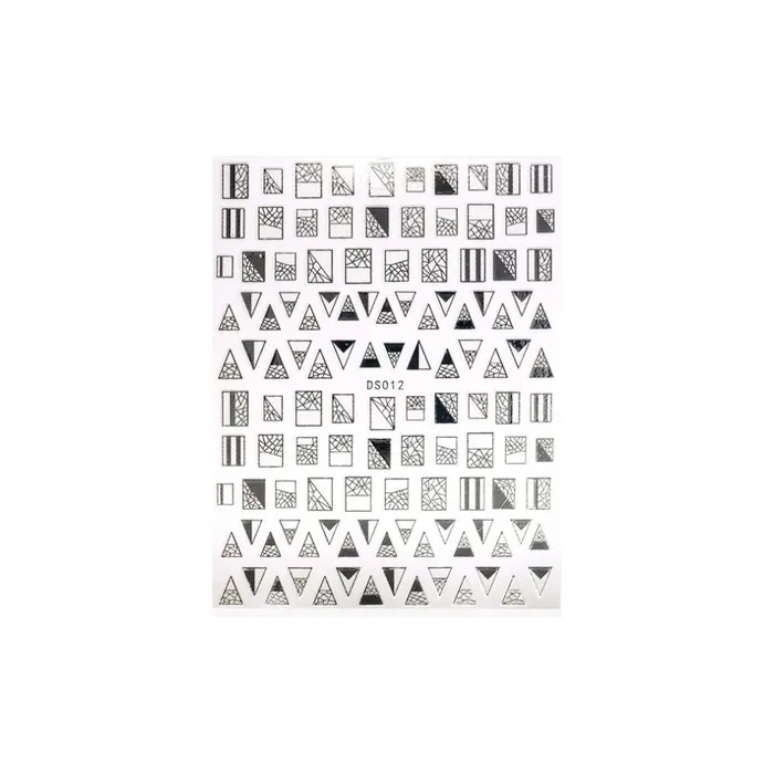 Beautynails Bna Stickers Nail Cb096 Silver