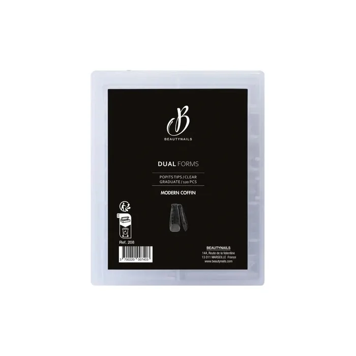Beautynails Bna Tips Dual Forms Modern Coffin