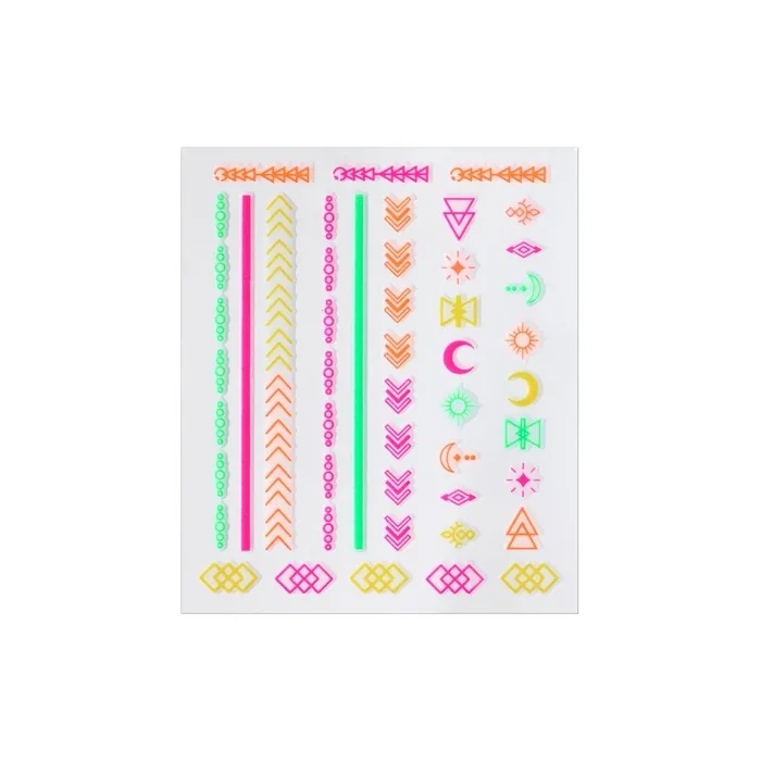 Essence Neon Vibes Nail Art Sticker Multi-color 49 pcs