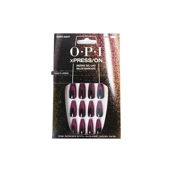 Opi Xpresson Artificial Nails Nail Art Swipe Night 30 Units
