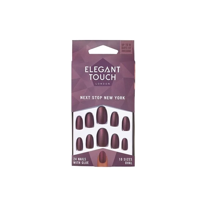 Elegant Touch Colour Nails Next Stop New York Oval Shape