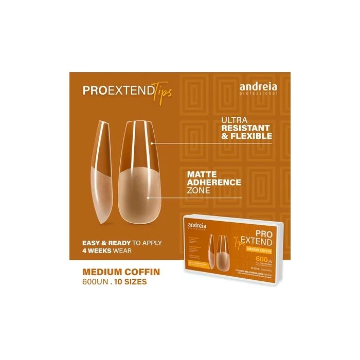 Andreia Professional Nail Tips for Gel Extensions - False Nail Tips