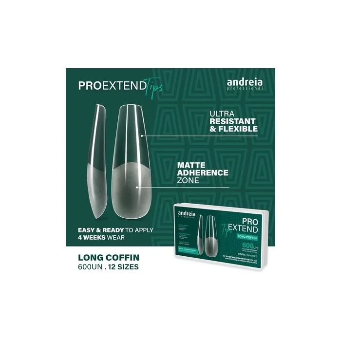 Andreia Professional Nail Tips for Gel Extensions - False Nail Tips