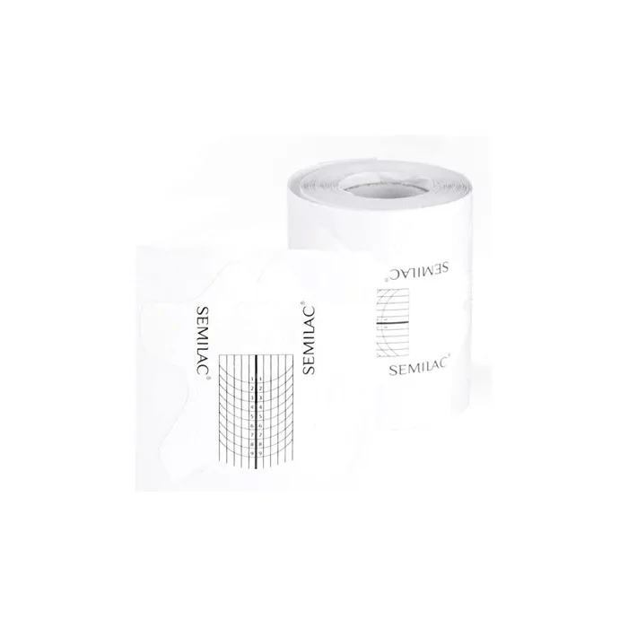 Semilac Nail Extension Stencil 100 Pieces for Gel and Acrylic Nails Round Shape