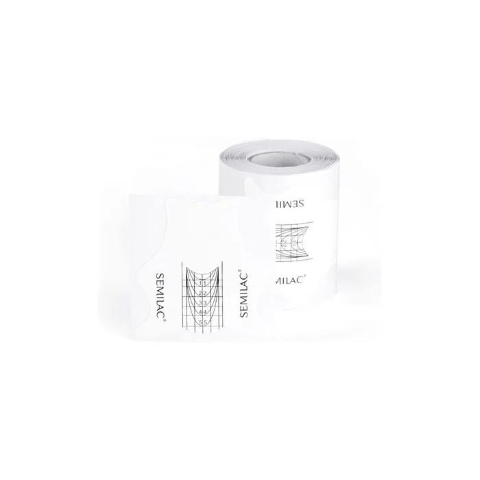 Semilac Nail Extension Stencil 100 Pieces for Slim Gel and Acrylic Nails Finish