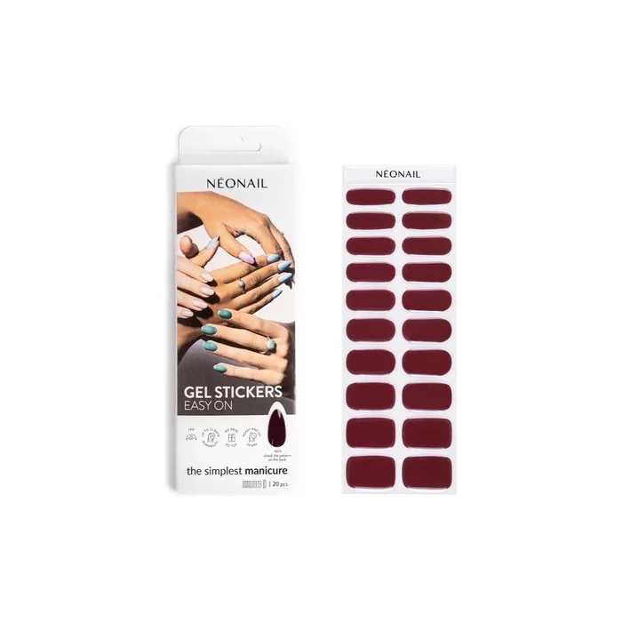Neonail Easy On Gel Stickers Adesivi Per Unghie Colore M05 20 Pcs