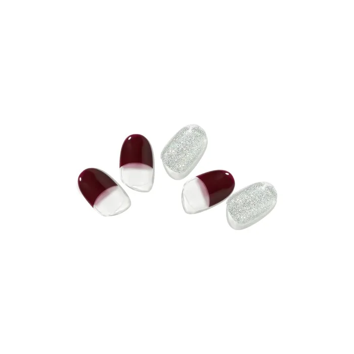 Edge U Glam Burgundy French Nail Tips