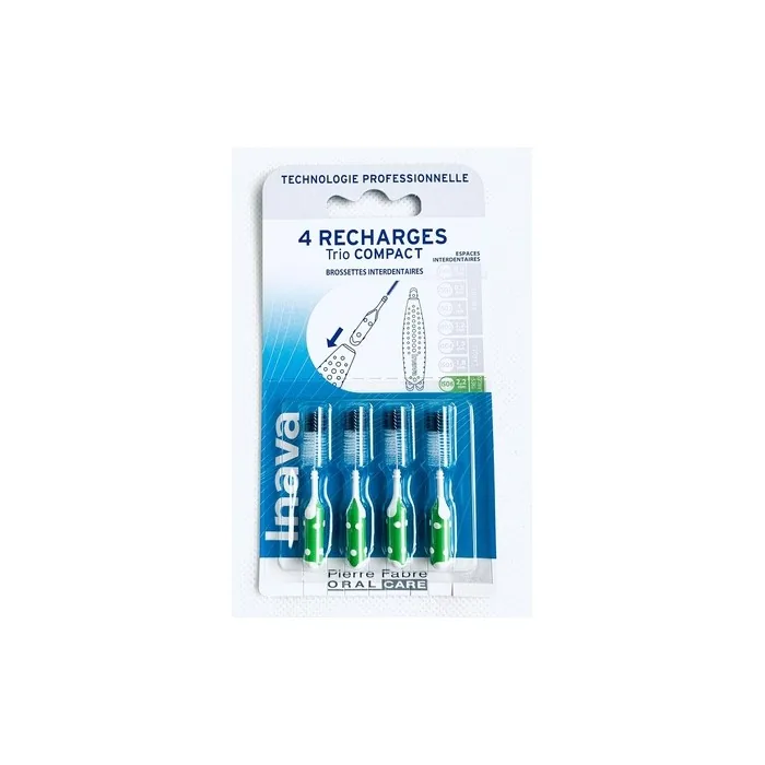 Inava Trio Brushes 4 Refills Compact Size Iso6 2.2mm