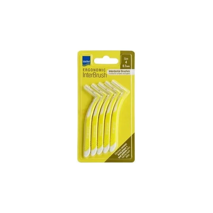 Intermed Ergonomic Interbrush Size 4 0.7mm - Pack of 5