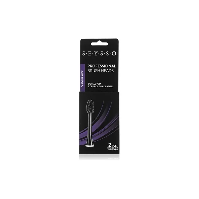 SEYSSO Carbon Professional Replacement Brush Heads Compatible with SEYSSO Sonic Brushes