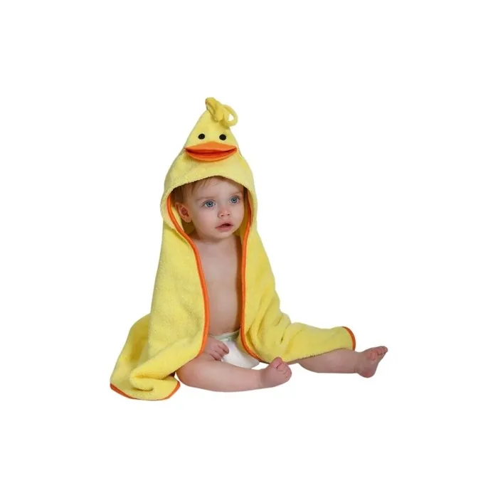 Zoocchini Bath Towel Baby Motif Puddles The Duck