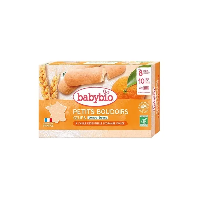 Babybio Little Boudoirs with Sweet Orange Essential Oil 120g - Organic
