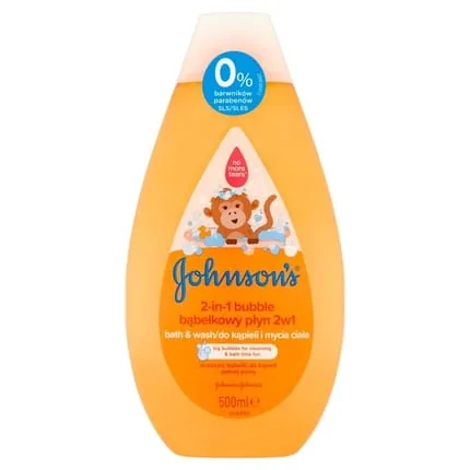 Johnson's Baby Bath & Wash 2-In-1 Bubble Bath Liquid 500ml