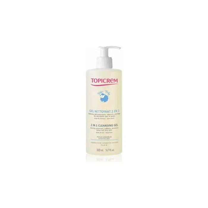 Topicrem Baby Cleansing Gel Washing Gel For Body And Hair For Children From Birth 2 In 1