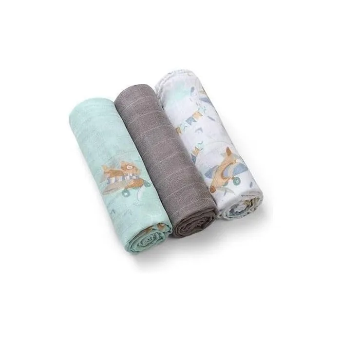 Bamboo Diapers Airplane 3 Pcs