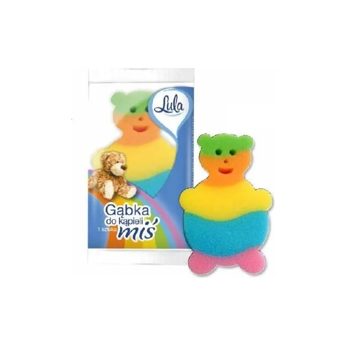 Teddy Design Multicolor Children's Washcloth Sponge