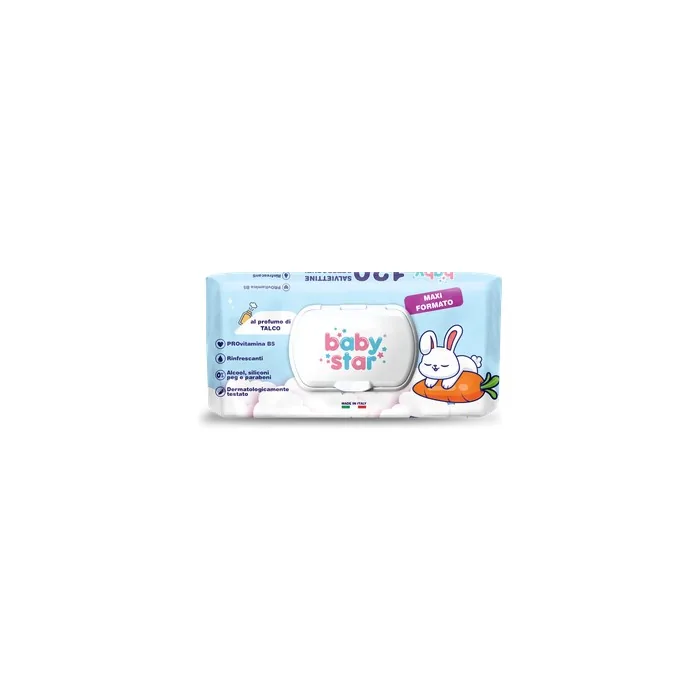 Babystar Baby Talcum Powder 120 Pieces - Gentle And Soft For Baby's Skin
